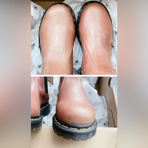 Dr. Marten's  2976 Leonore NEW! Faux Fur-Lined Chelsea Boots size 7 Women’s shoe - Picture 4 of 7